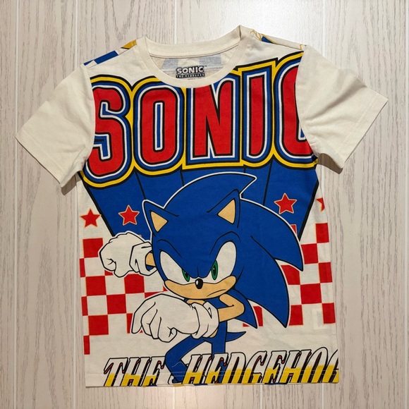 Sonic The Hedgehog Boys 10/12 Graphic Tee Blue NWOT Gamer Shirt - Picture 2 of 8